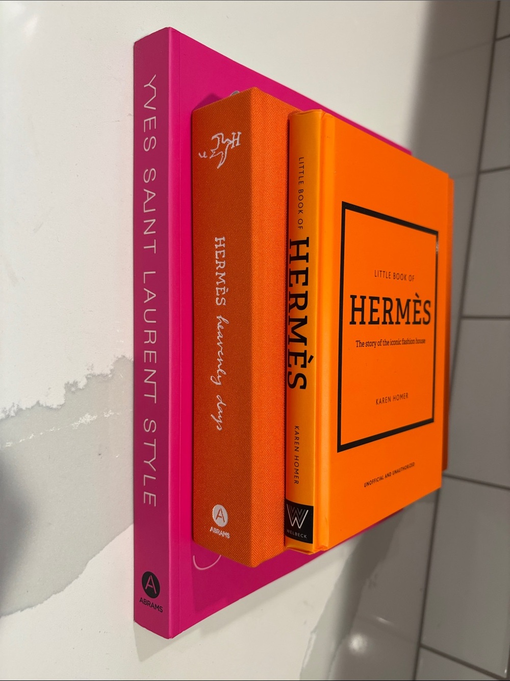 Hermes & Yves St Laurent coffee table books